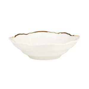 Shop All^Bernadotte Serving Bowl White with Gold Rim - cozylivehome.com | we sell a wide range of comfortable household items