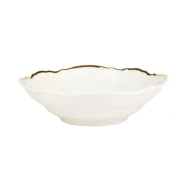 Shop All^Bernadotte Serving Bowl White with Gold Rim - cozylivehome.com | we sell a wide range of comfortable household items