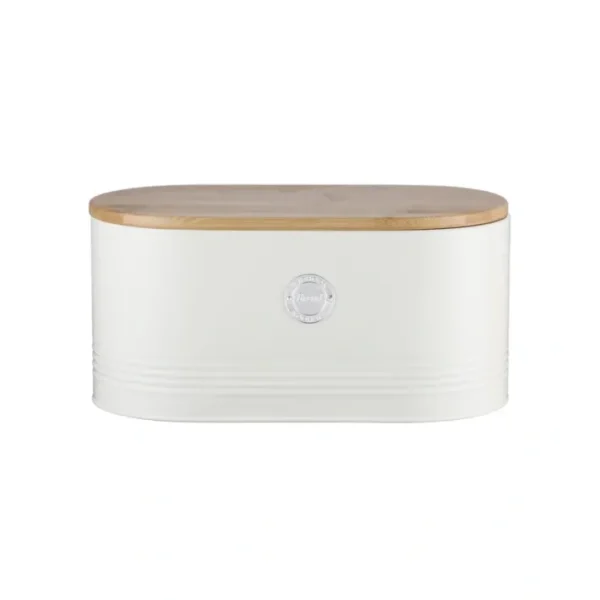 Shop All^BREAD BOX BAMBOO LID CREAM - cozylivehome.com | we sell a wide range of comfortable household items