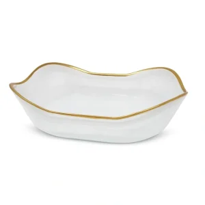 CB4222 White Alabaster with Gold Rim - cozylivehome.com | we sell a wide range of comfortable household items* Giftware