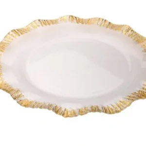 Shop All^CCD619 Chargers w Gold-Scalloped 12"D - cozylivehome.com | we sell a wide range of comfortable household items