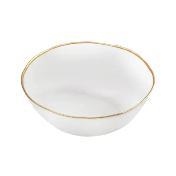 CDB2555 Clear Bowl with Gold Rim - cozylivehome.com | we sell a wide range of comfortable household items* Giftware