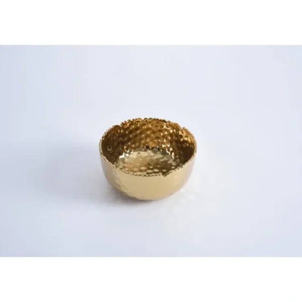 CER-2588-G Medium Gold Round Bowl - cozylivehome.com | we sell a wide range of comfortable household items* Giftware