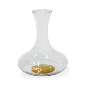 CH-5153 BRUNELLO WINE DECANTER WITH GOLD BASE - cozylivehome.com | we sell a wide range of comfortable household items* Giftware
