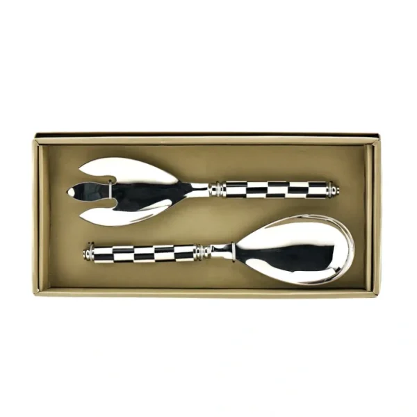 50664 CHECKER SERVERS SET OF 2 - cozylivehome.com | we sell a wide range of comfortable household items* Giftware