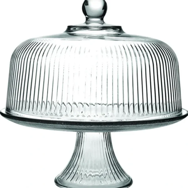C860318HG18-TRI CAKE COVER-ON FOOTED PLATE-MONACO - cozylivehome.com | we sell a wide range of comfortable household items* Giftware
