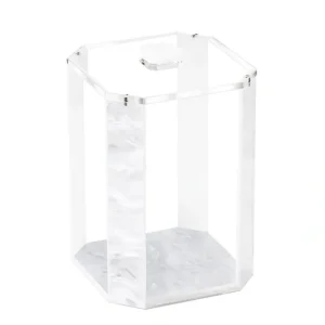 CJ02 COOKIE JAR ACRYLIC WHITE PEARL - cozylivehome.com | we sell a wide range of comfortable household items* Giftware