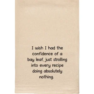 Shop All^CONFIDENCE OF A BAY LEAF FUNNY NATURAL TOWEL - cozylivehome.com | we sell a wide range of comfortable household items