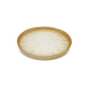 CP4452 Crystal Glass Plates with Gold Border - cozylivehome.com | we sell a wide range of comfortable household items* Giftware