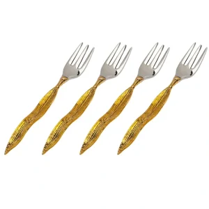 59010 Crumpled Leaf Dessert Forks - cozylivehome.com | we sell a wide range of comfortable household items* Giftware