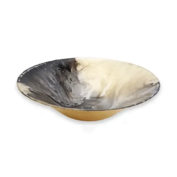 CSB2319 Gold Marbelized Salad Bowl - 11.75"D - cozylivehome.com | we sell a wide range of comfortable household items* Giftware