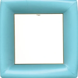 Shop All^DINNER PAPER PLATE GROSGRAIN MEDIT BLU SQ - cozylivehome.com | we sell a wide range of comfortable household items