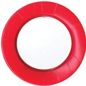 Shop All^DINNER PAPER PLATE LINEN RED - cozylivehome.com | we sell a wide range of comfortable household items