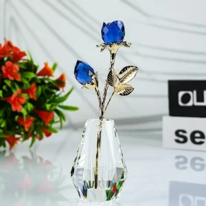 DMCF-ROS-BL CRYSTAL FLORAL – BLUE ROSE - cozylivehome.com | we sell a wide range of comfortable household items* Giftware