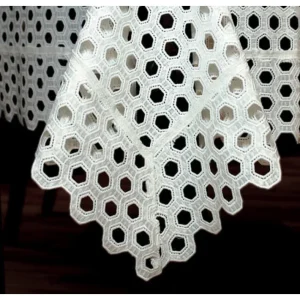 Shop All^Eyelet Hexagon Tablecloth - cozylivehome.com | we sell a wide range of comfortable household items