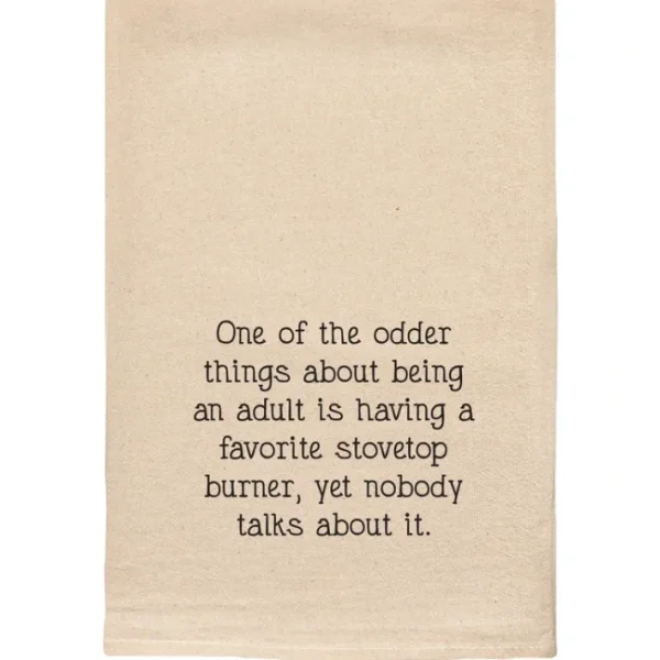 Shop All^FAVORITE BURNER FUNNY NATURAL TOWEL - cozylivehome.com | we sell a wide range of comfortable household items