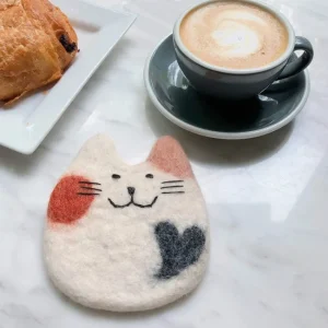 Shop All^Felt Calico Cat Coasters Set-4 - cozylivehome.com | we sell a wide range of comfortable household items