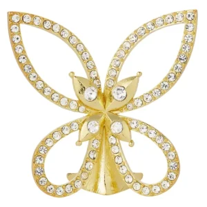 FG2500 Gold Papillon Figurine with Crystals - cozylivehome.com | we sell a wide range of comfortable household items* Giftware