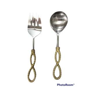 G100930 Gold Loop Salad Servers - cozylivehome.com | we sell a wide range of comfortable household items* Giftware
