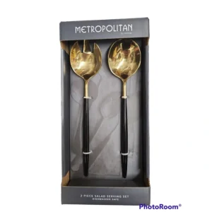 G101145 Tai Chi Black & Gold Salad Set - cozylivehome.com | we sell a wide range of comfortable household items* Giftware