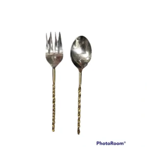 G100620 Twisted Rose Gold Servers - cozylivehome.com | we sell a wide range of comfortable household items* Giftware