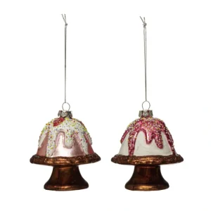 Glass Cake on Pedestal Ornament - cozylivehome.com | we sell a wide range of comfortable household items* Ornament