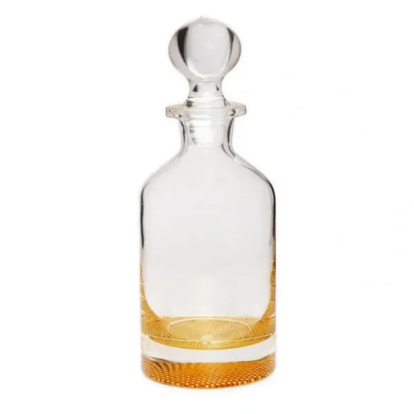 GLB3376 Whiskey Decanter with Gold Reflection Bottom - 3.75"D x 9.75"H - cozylivehome.com | we sell a wide range of comfortable household items* Giftware