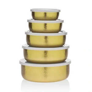 91720 Gold Bowl And Lid Medium - cozylivehome.com | we sell a wide range of comfortable household items* Giftware