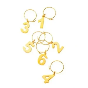 Shop All^GOLD PLATED WINE CHARMS SET 6 - cozylivehome.com | we sell a wide range of comfortable household items