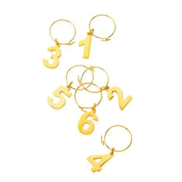 Shop All^GOLD PLATED WINE CHARMS SET 6 - cozylivehome.com | we sell a wide range of comfortable household items