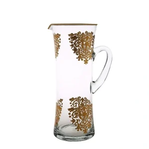 GPG208 Glass Pitcher with Rich Gold Design - cozylivehome.com | we sell a wide range of comfortable household items* Giftware