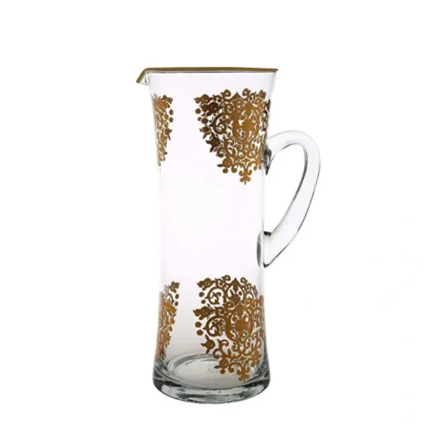 GPG208 Glass Pitcher with Rich Gold Design - cozylivehome.com | we sell a wide range of comfortable household items* Giftware