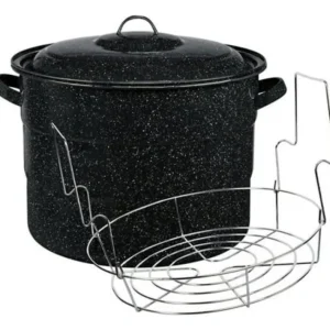 Shop All^GRANITEWARE CANNING POT & RACK 21 QT BLACK - cozylivehome.com | we sell a wide range of comfortable household items