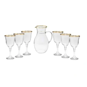 Shop All^GWG3589 Glass stem with gold rimm - cozylivehome.com | we sell a wide range of comfortable household items