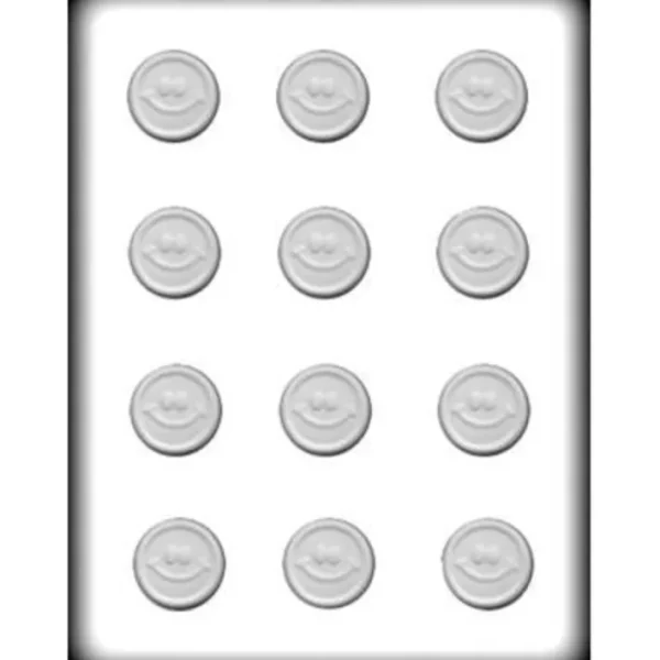 Shop All^8H-9143 Smiley Mint Hard Candy Mold, 1" - cozylivehome.com | we sell a wide range of comfortable household items