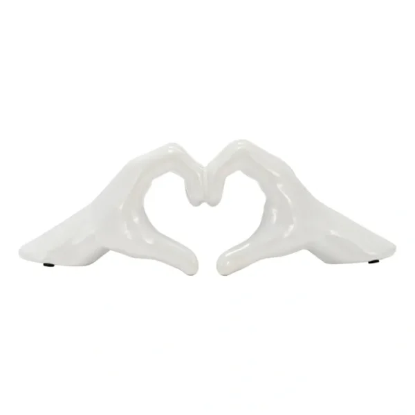 15688-03 5" HAND-HEART, WHITE - cozylivehome.com | we sell a wide range of comfortable household items* Giftware