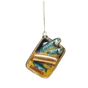 Hand-Painted Glass "Sardines" in Can Ornament - cozylivehome.com | we sell a wide range of comfortable household items* Ornament