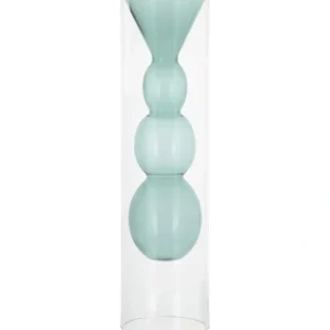 31873 12in Clear And Green Double Wall Glass Vase - cozylivehome.com | we sell a wide range of comfortable household items* Giftware