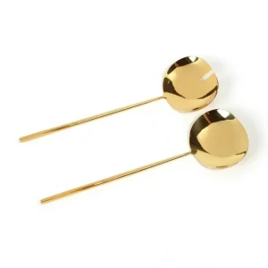 IN-7225 Dainty Polished Gold Server Set - cozylivehome.com | we sell a wide range of comfortable household items* Giftware