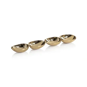 IN-7992 Four-Tier Nut Bowl - Polished Gold - cozylivehome.com | we sell a wide range of comfortable household items* Giftware