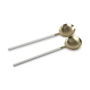 IN-7905 Villefranche Server Set - Gold with White Enamel - cozylivehome.com | we sell a wide range of comfortable household items* Giftware