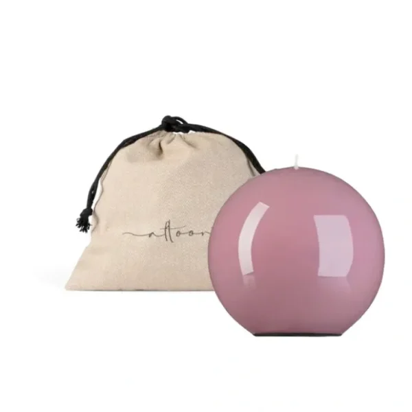 5 INCH HIGH GLOSS CANDLE SPHERE - RASPBERRY - cozylivehome.com | we sell a wide range of comfortable household items* Giftware