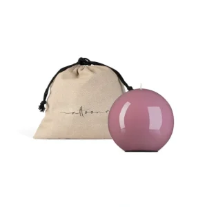 4 INCH HIGH GLOSS CANDLE SPHERE - RASPBERRY - cozylivehome.com | we sell a wide range of comfortable household items* Giftware
