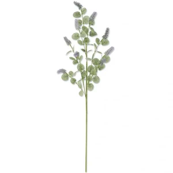 35 Inch Purple Lavender w/Eucalyptus Leaves Stem - cozylivehome.com | we sell a wide range of comfortable household items* Giftware