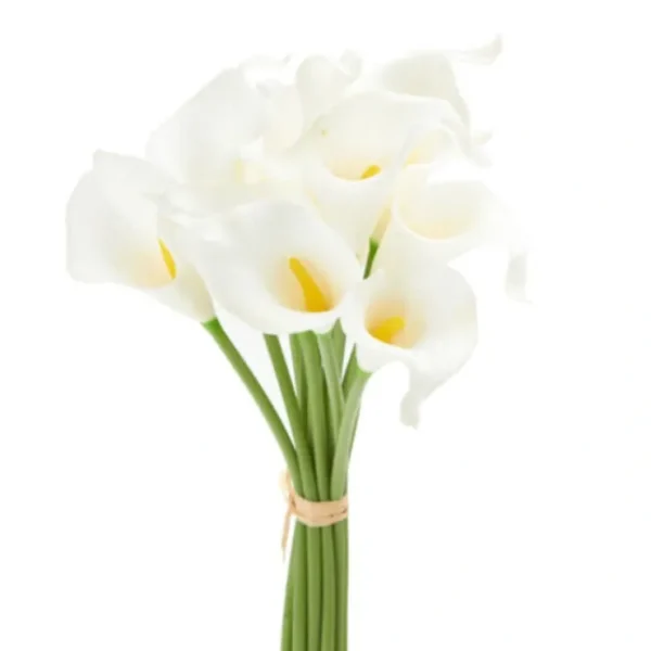 14 Inch Real Touch White Calla Lily Bundle (12 Stems) - cozylivehome.com | we sell a wide range of comfortable household items* Giftware