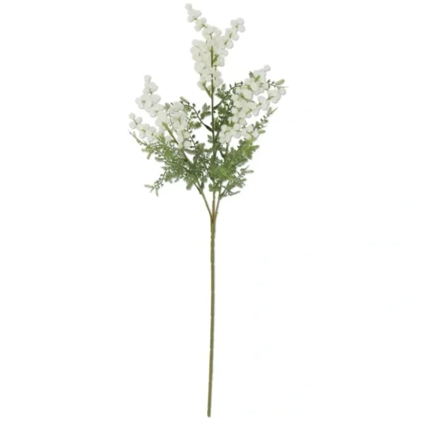 27 Inch White Mini Burs & Fern Stem - cozylivehome.com | we sell a wide range of comfortable household items* Giftware