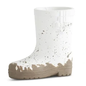 4.25 Inch White Resin Rainboot - cozylivehome.com | we sell a wide range of comfortable household items* Giftware