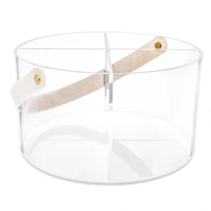 J-CALL Lucite Caddy with Leatherette Handles - cozylivehome.com | we sell a wide range of comfortable household items* Giftware