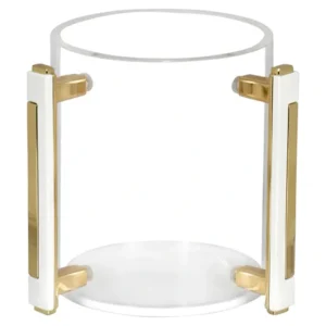 Shop All^J-WCLF-W-WNG CLEAR ACRYLIC WASH CUP WITH WHT AND GD H - cozylivehome.com | we sell a wide range of comfortable household items