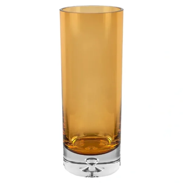 K2213 AMBER CYLINDER 10" VASE - cozylivehome.com | we sell a wide range of comfortable household items* Giftware